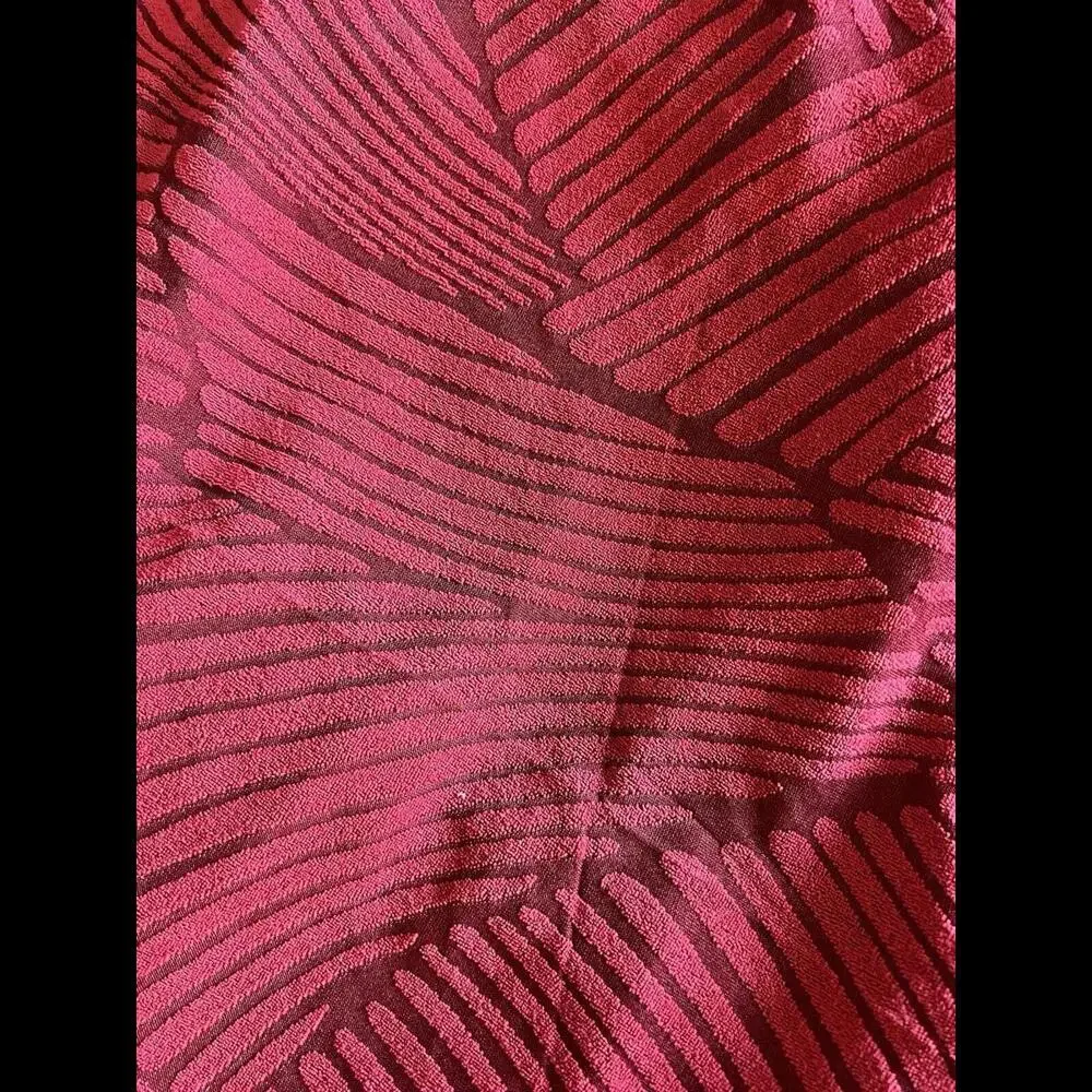 Red Maroon Striped 2seater Sofa Cover NEW